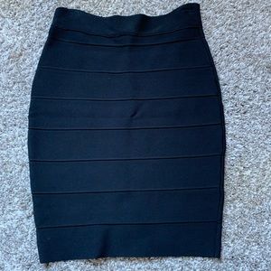 Black bandage skirt